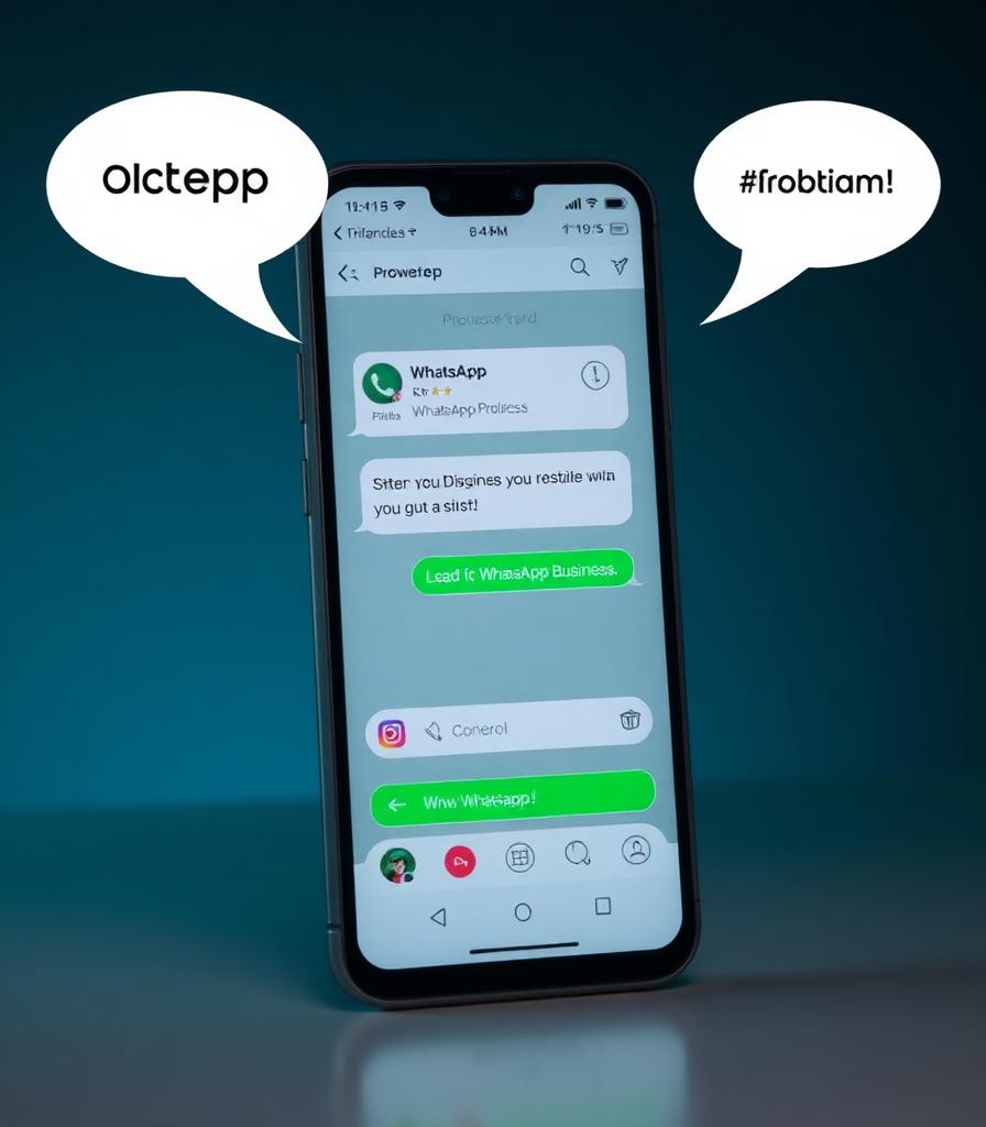 WhatsApp Business recebendo lead de anúncio do Instagram