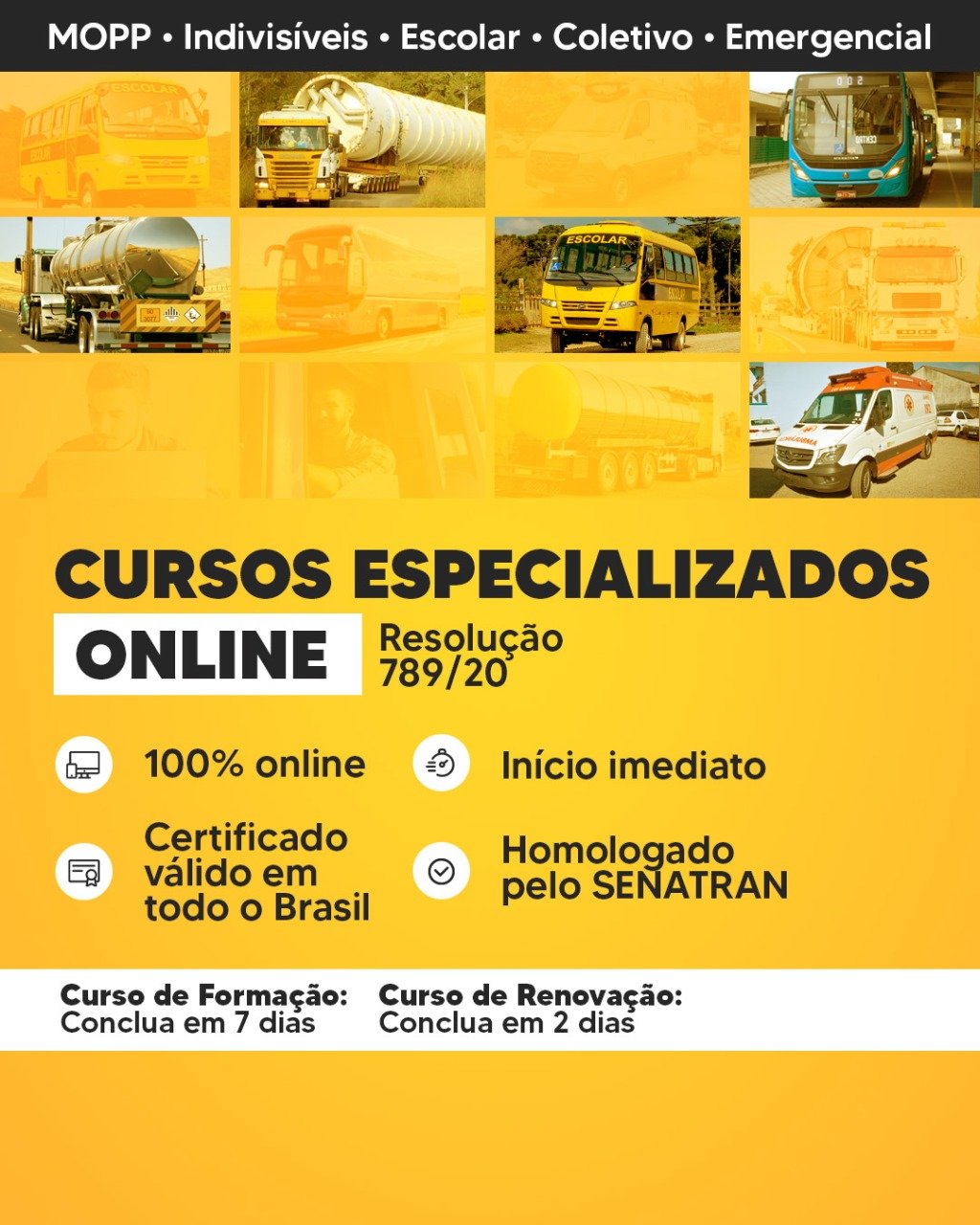 Arte com Todos os Cursos Especializados 1 SENATRAN