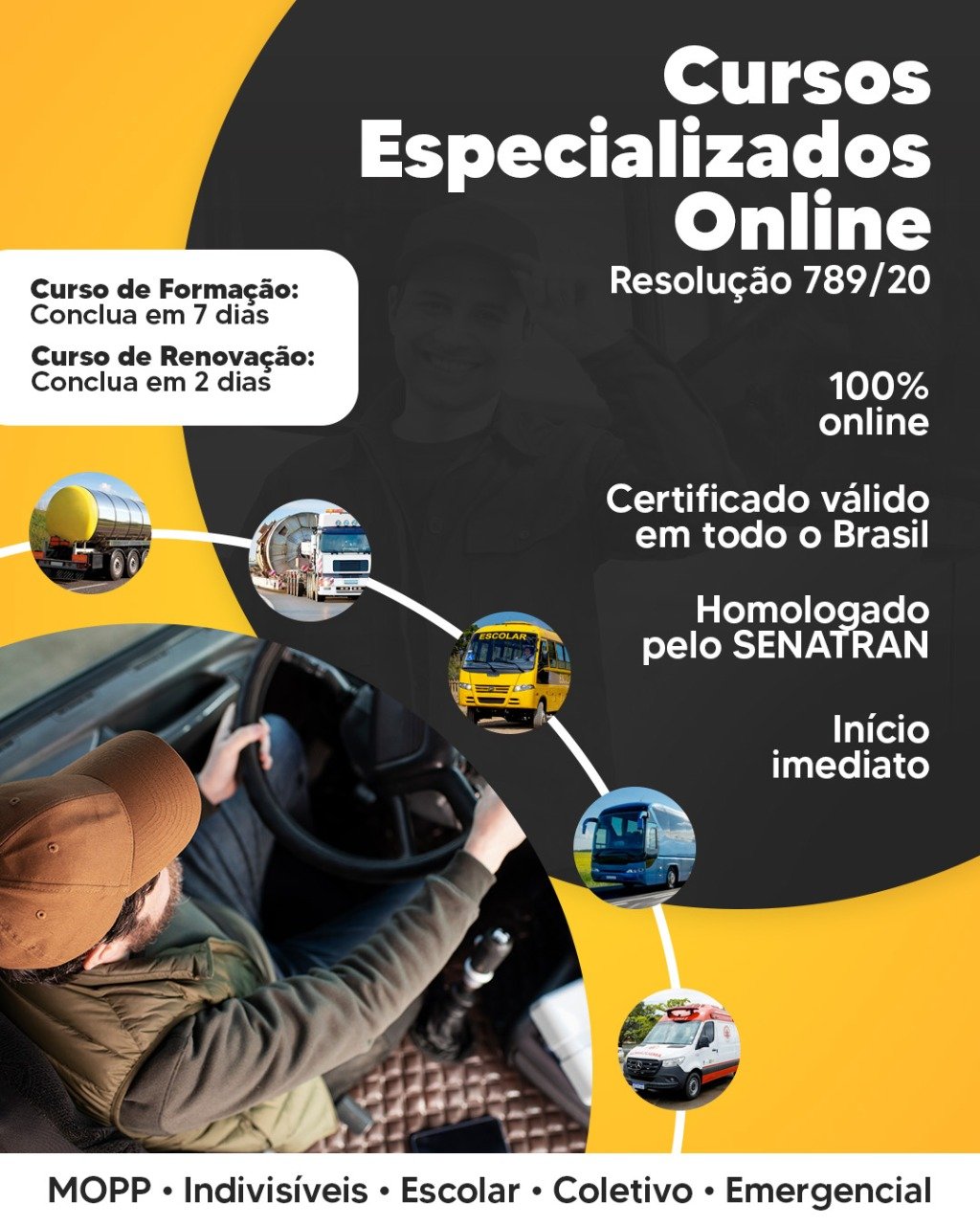 Arte com Todos os Cursos Especializados 3 SENATRAN