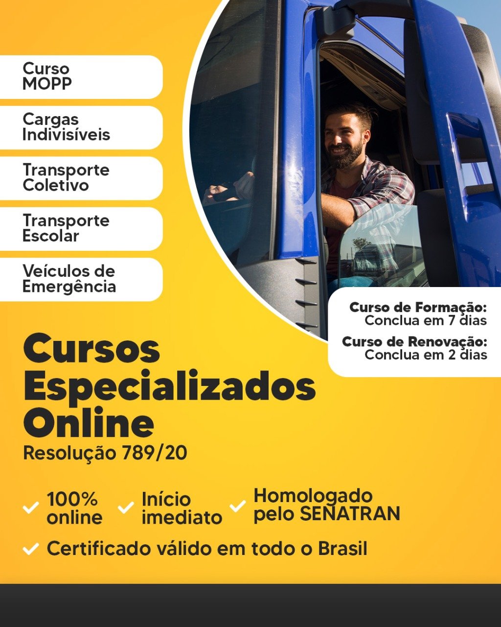 Arte com Todos os Cursos Especializados 4 SENATRAN