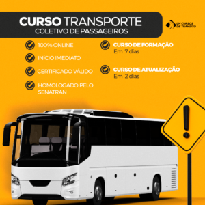 Formação : Curso para Condutores de Veículo de Transporte Coletivo de Passageiros