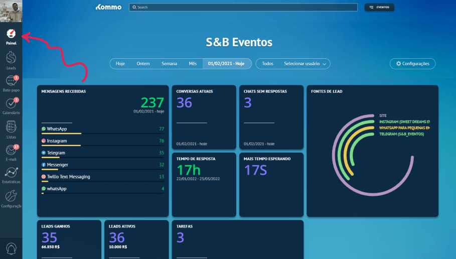 Kommo Avançado - 1 Licença